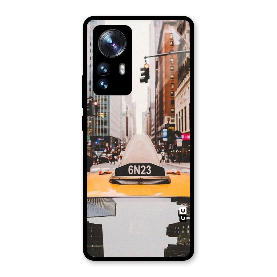 City Taxi Glass Back Case for Xiaomi 12 Pro