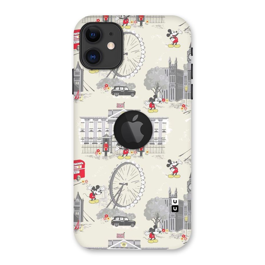 City Tour Pattern Back Case for iPhone 11 Logo Cut