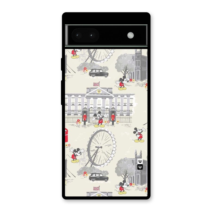 City Tour Pattern Glass Back Case for Google Pixel 6a