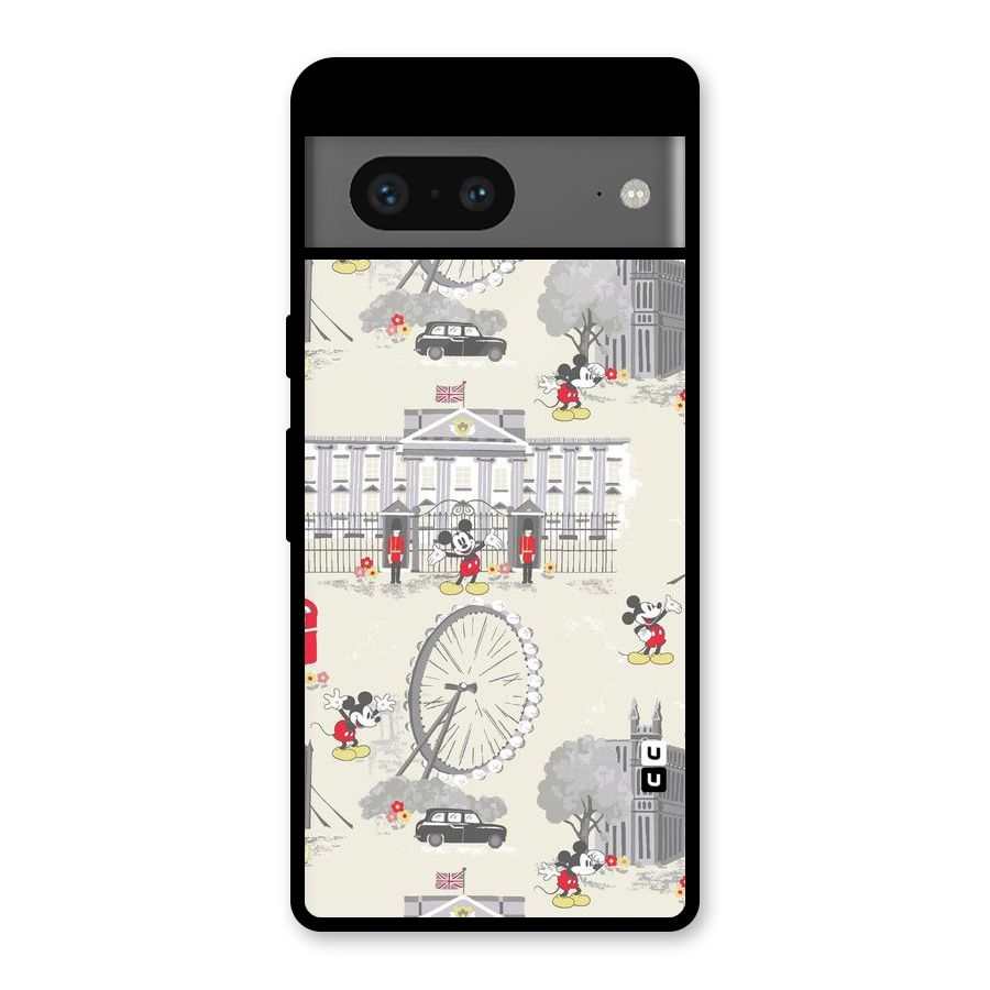 City Tour Pattern Glass Back Case for Google Pixel 7