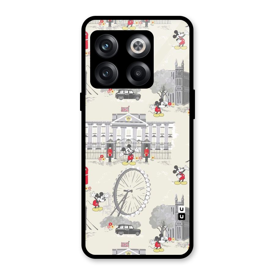 City Tour Pattern Glass Back Case for OnePlus 10T