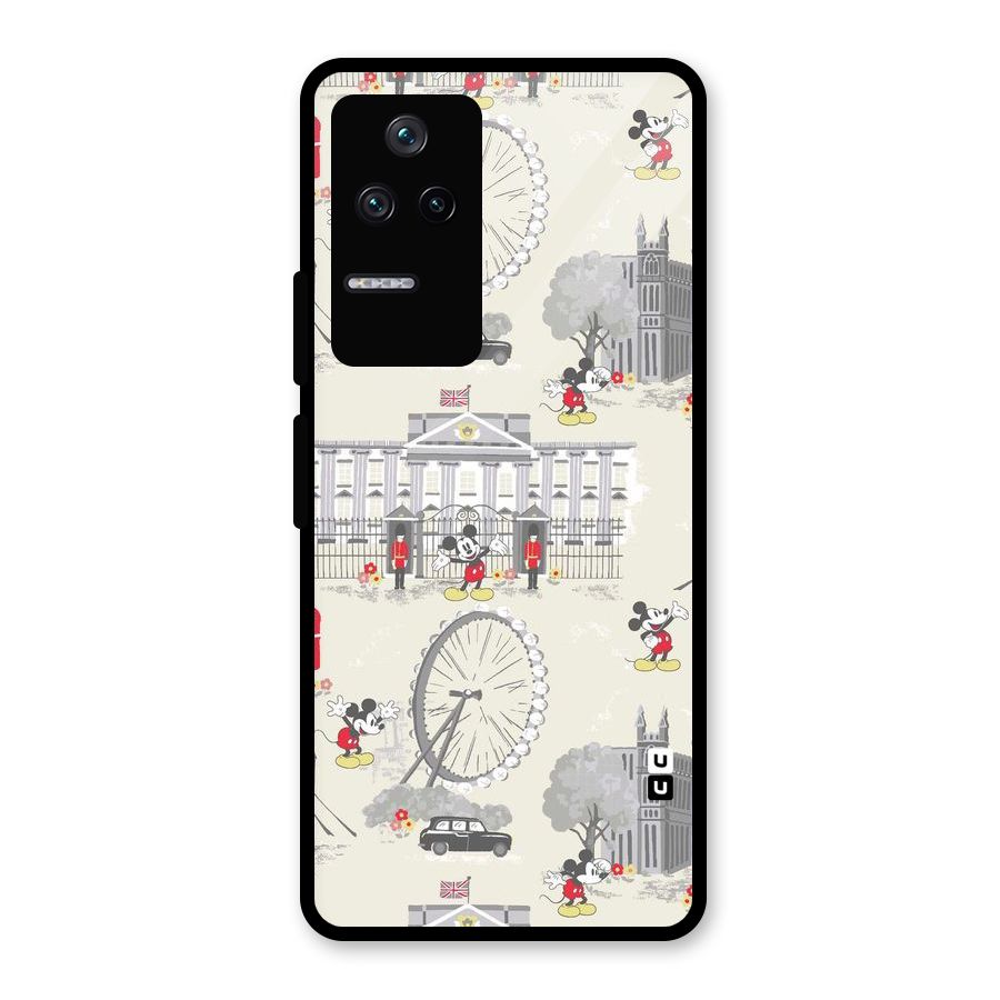 City Tour Pattern Glass Back Case for Poco F4 5G