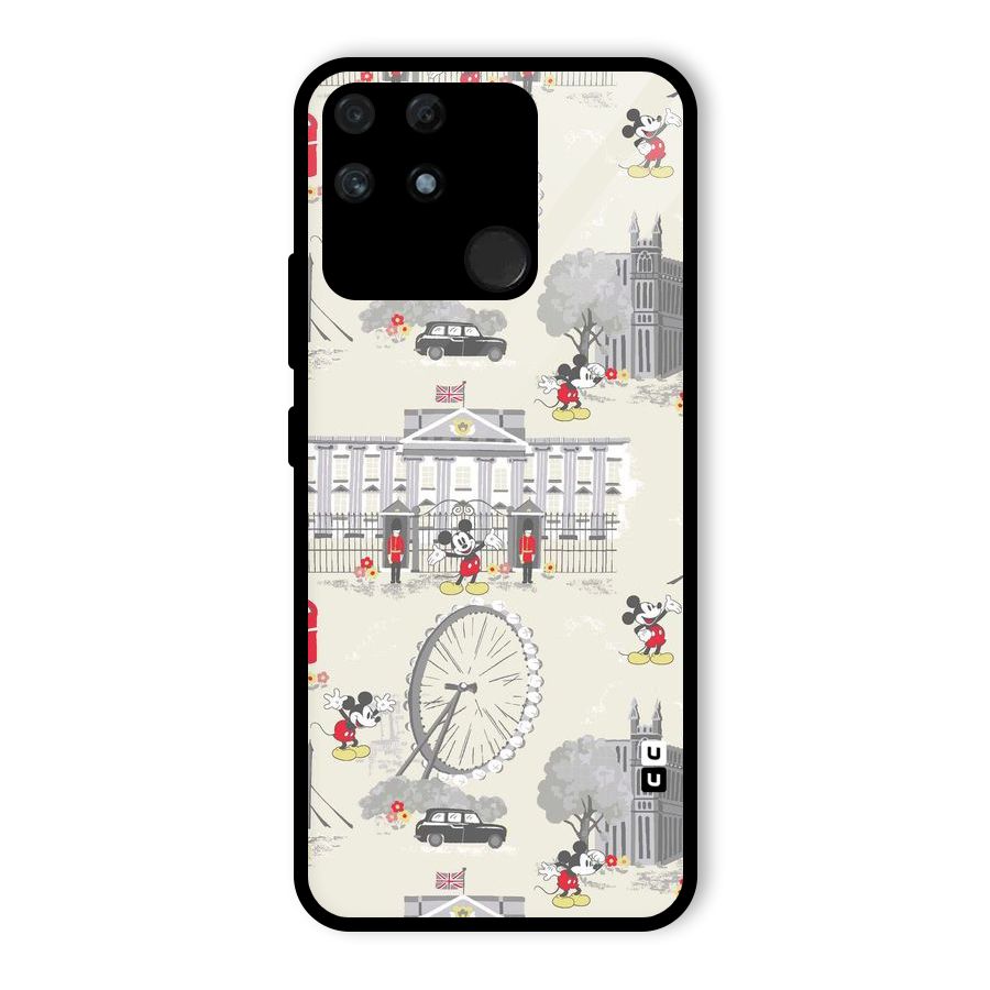City Tour Pattern Glass Back Case for Realme Narzo 50A