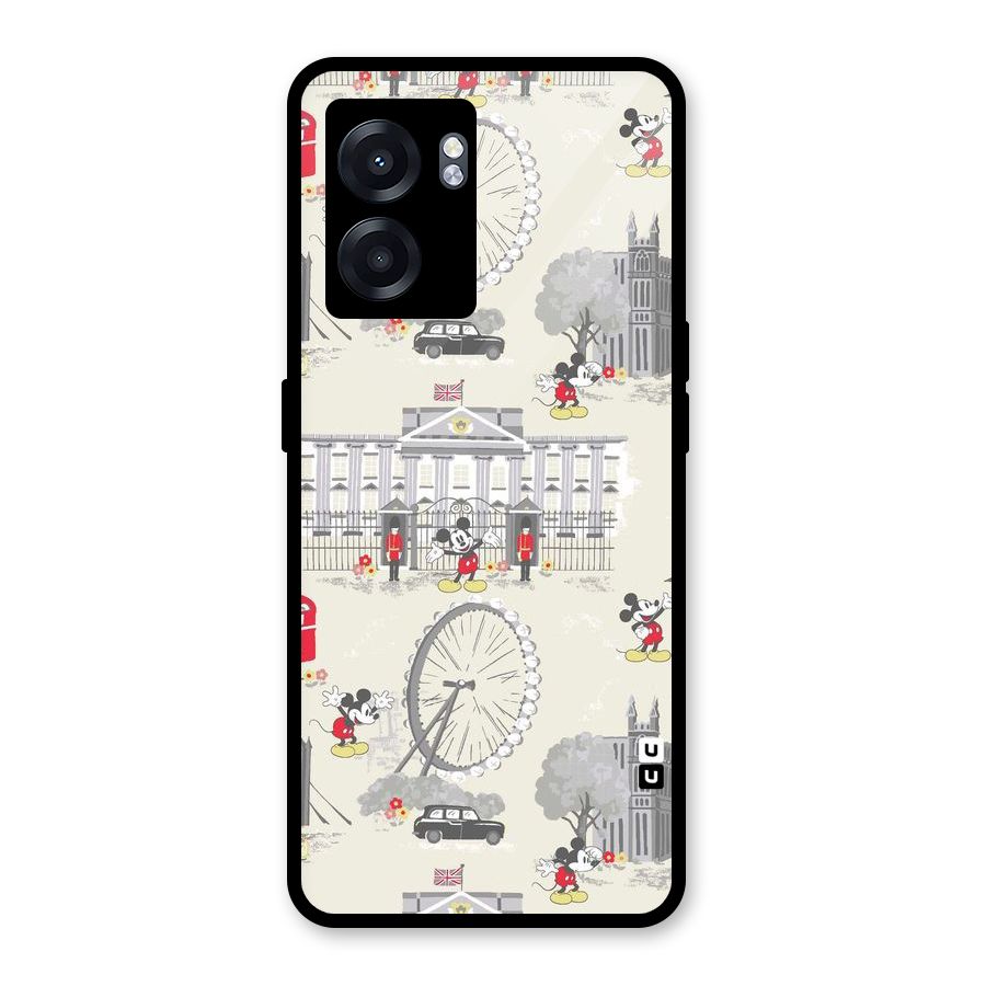 City Tour Pattern Glass Back Case for Realme Narzo 50 5G