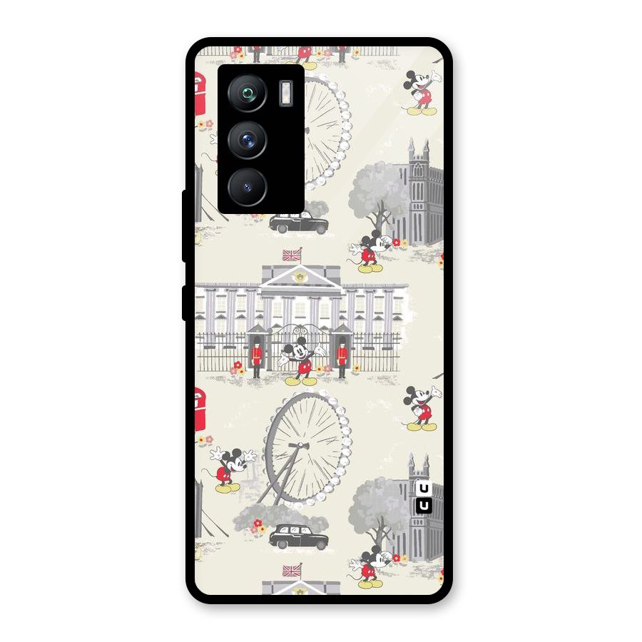 City Tour Pattern Glass Back Case for Vivo iQOO 9 SE