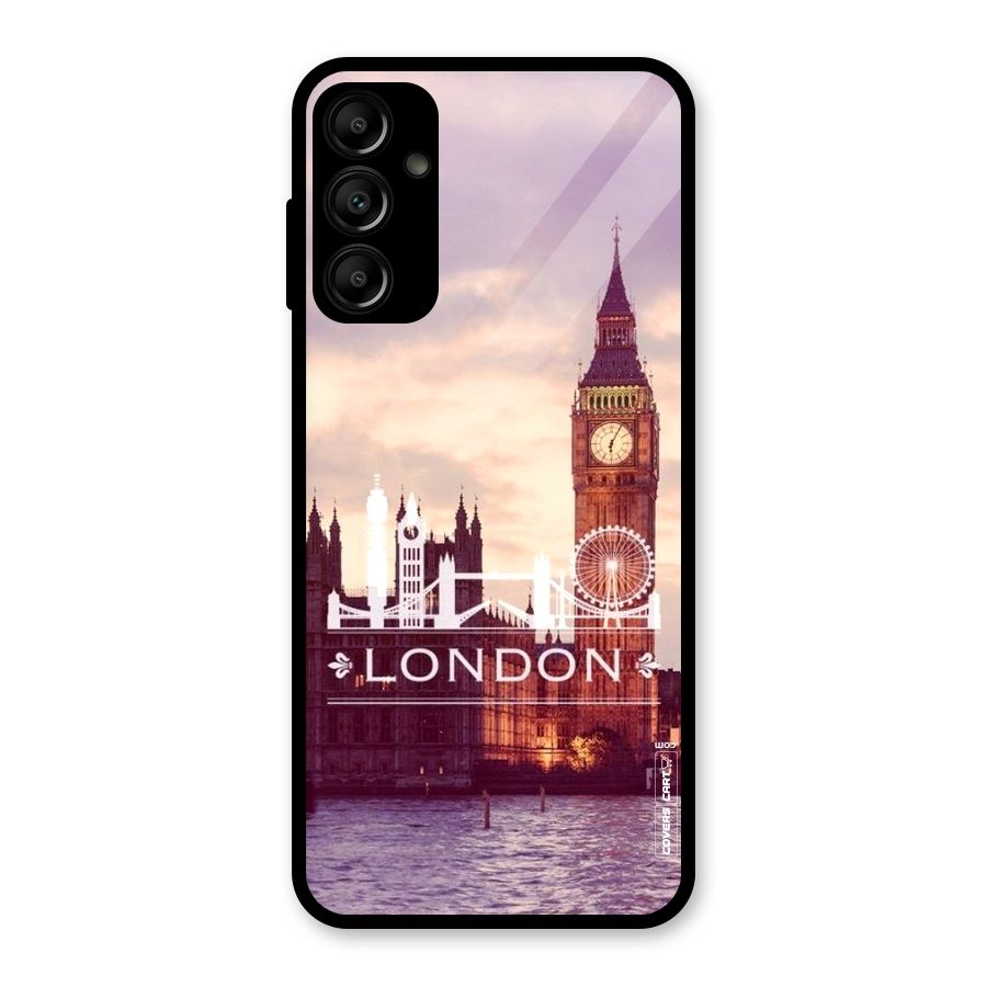 City Tower Glass Back Case for Galaxy A14 5G