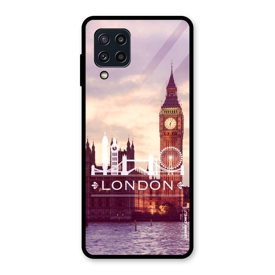 City Tower Glass Back Case for Galaxy M32
