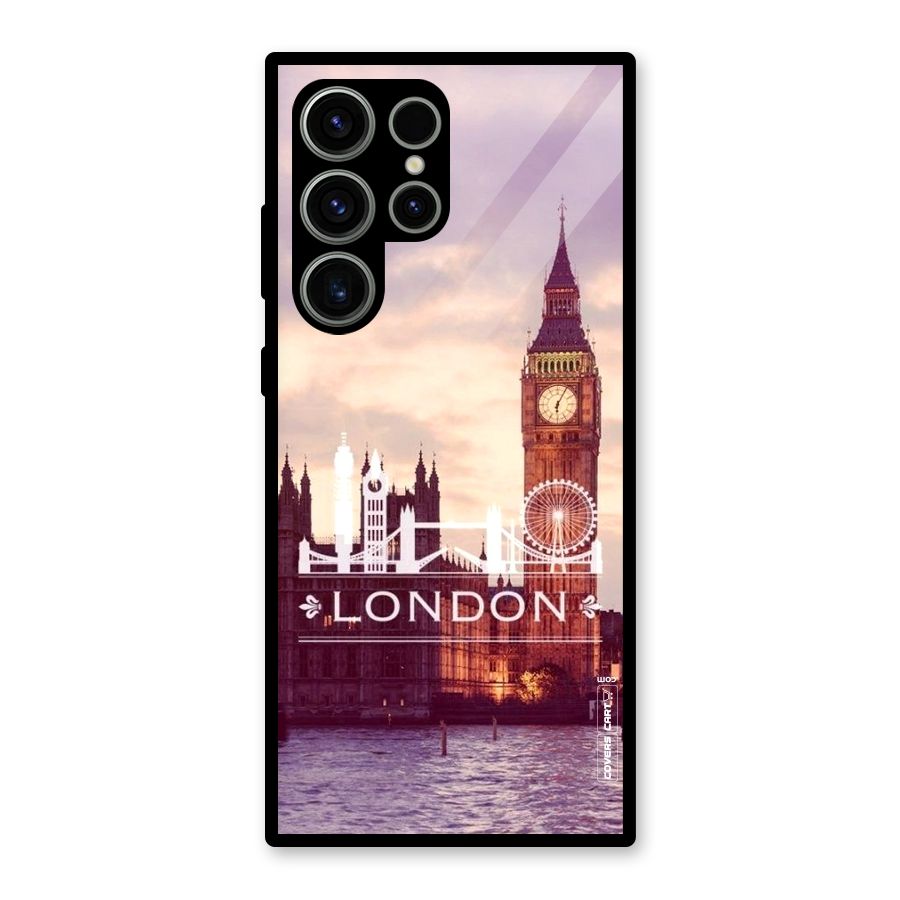 City Tower Glass Back Case for Galaxy S23 Ultra