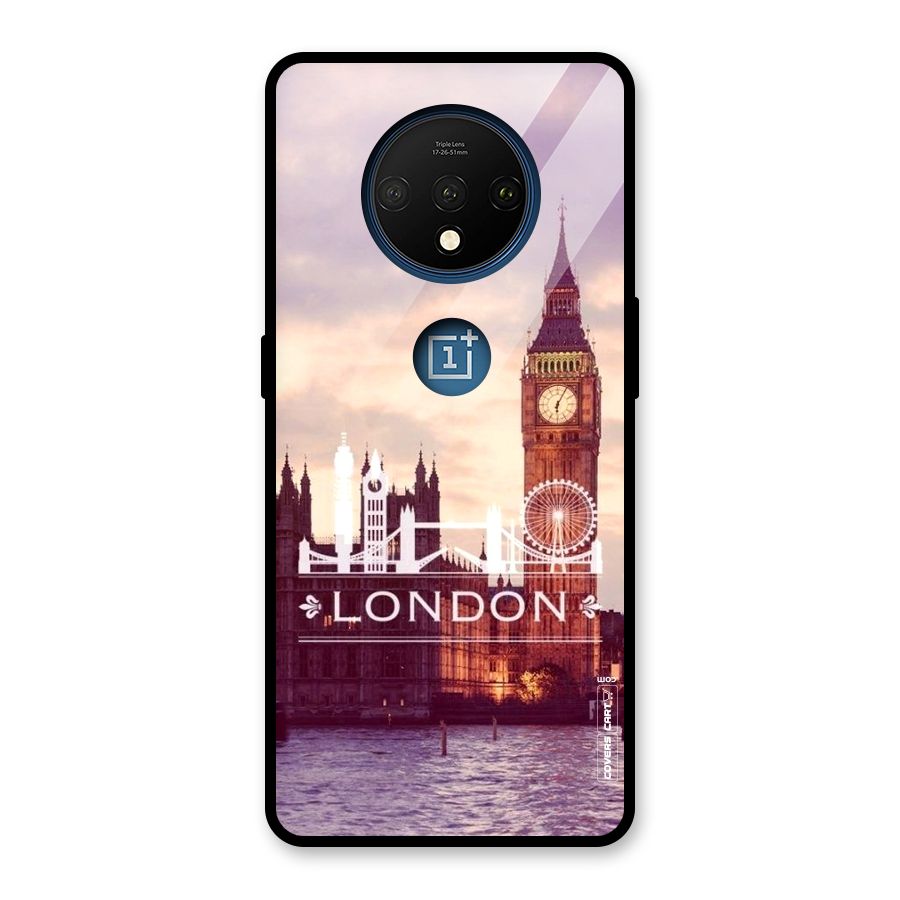City Tower Glass Back Case for OnePlus 7T