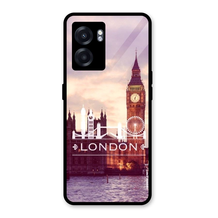 City Tower Glass Back Case for Realme Narzo 50 5G