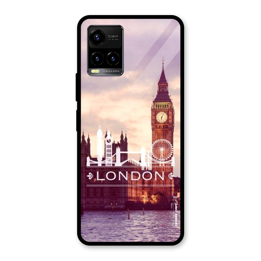 City Tower Glass Back Case for Vivo Y21A