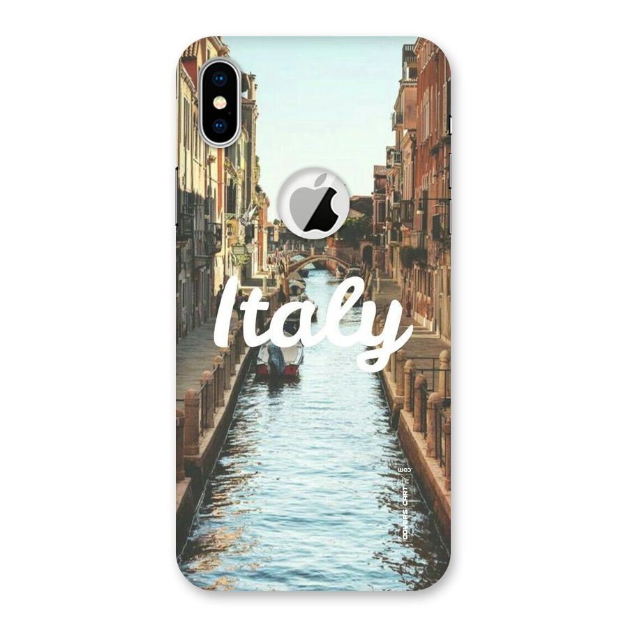 City Travel Back Case for iPhone X Logo Cut