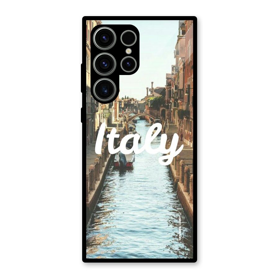 City Travel Glass Back Case for Galaxy S23 Ultra