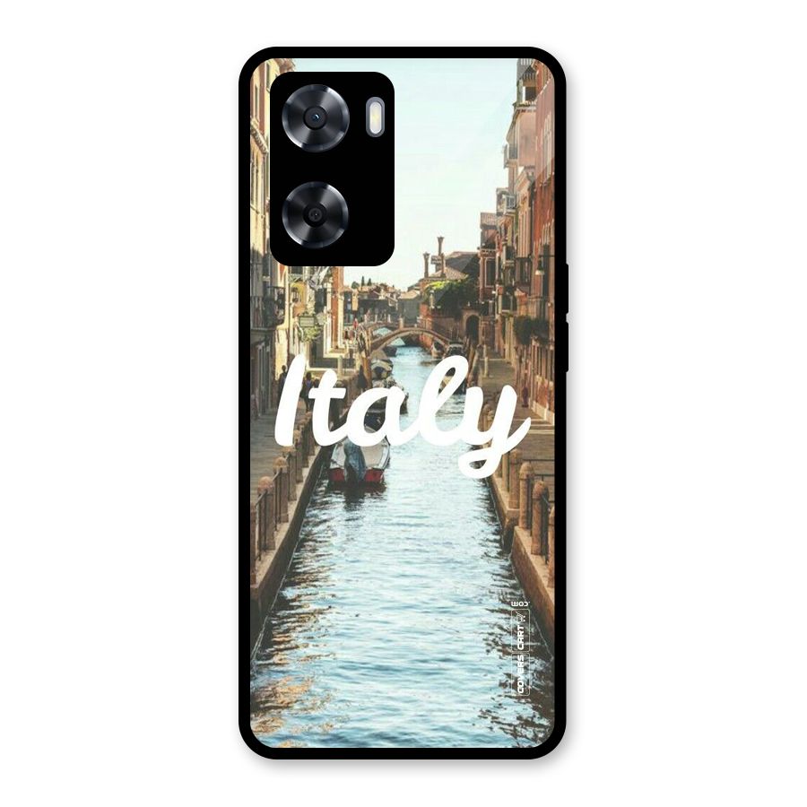 City Travel Glass Back Case for Oppo A57 2022