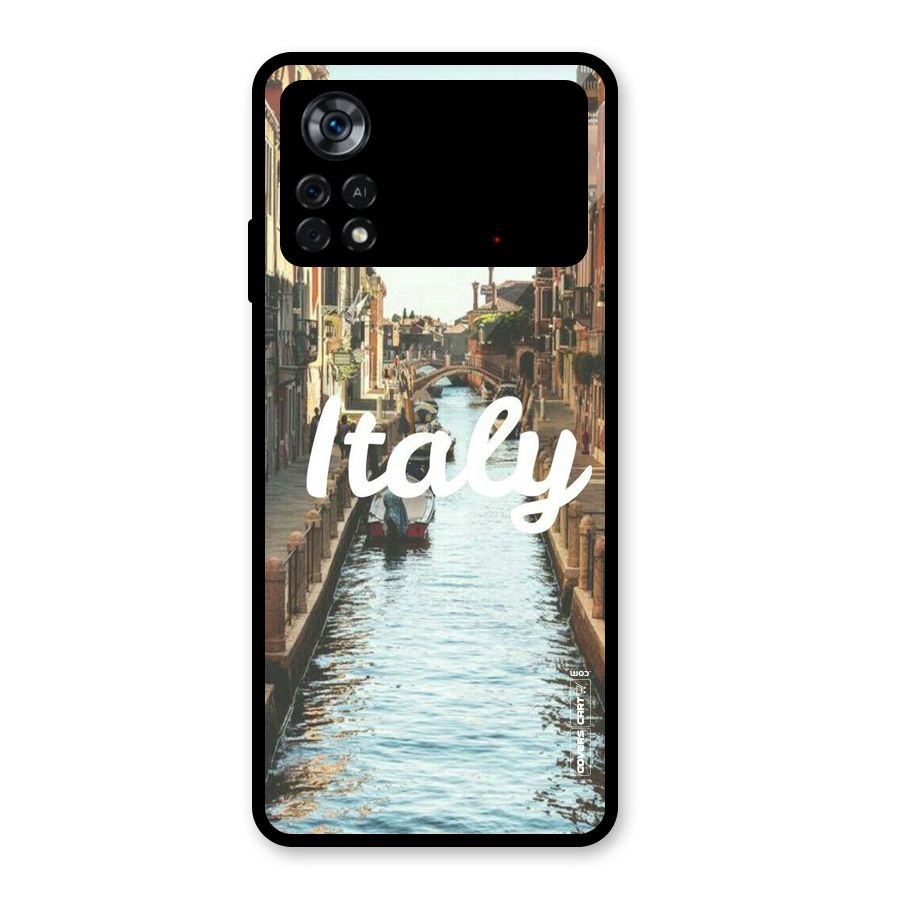 City Travel Glass Back Case for Poco X4 Pro 5G