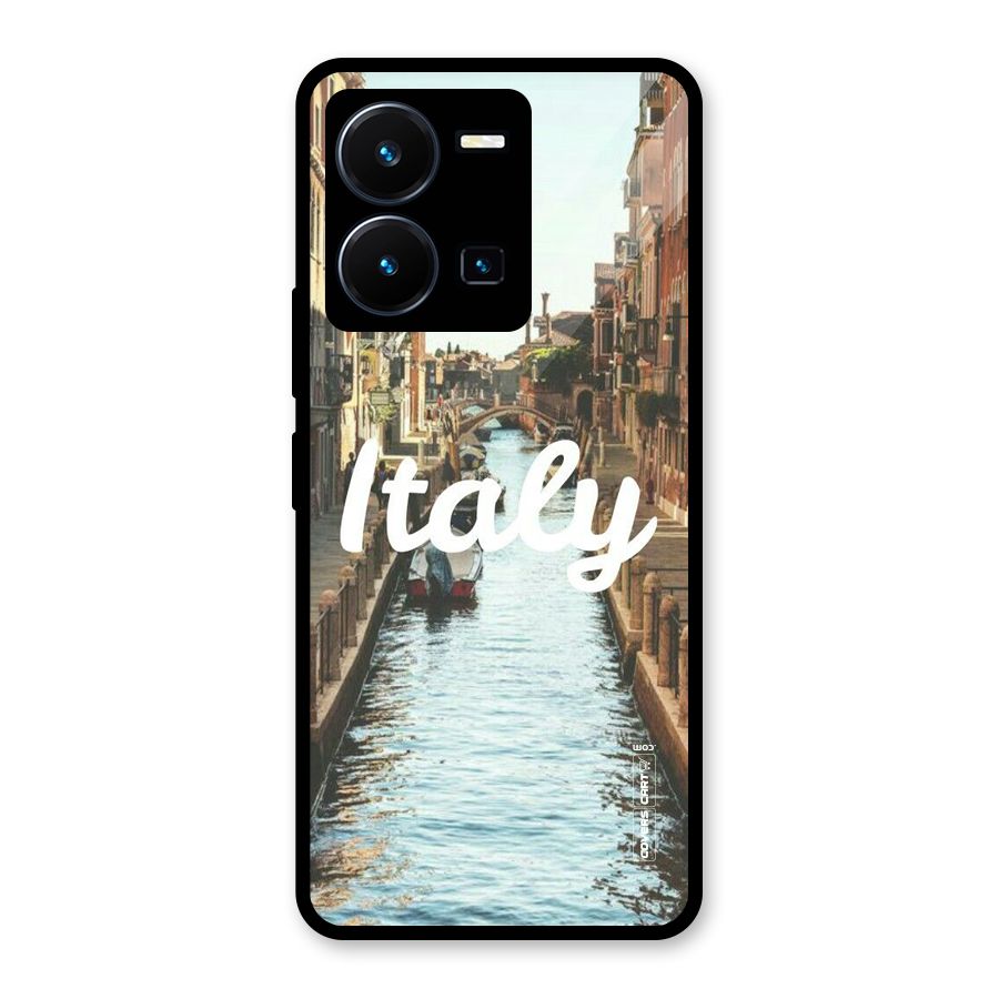City Travel Glass Back Case for Vivo Y35