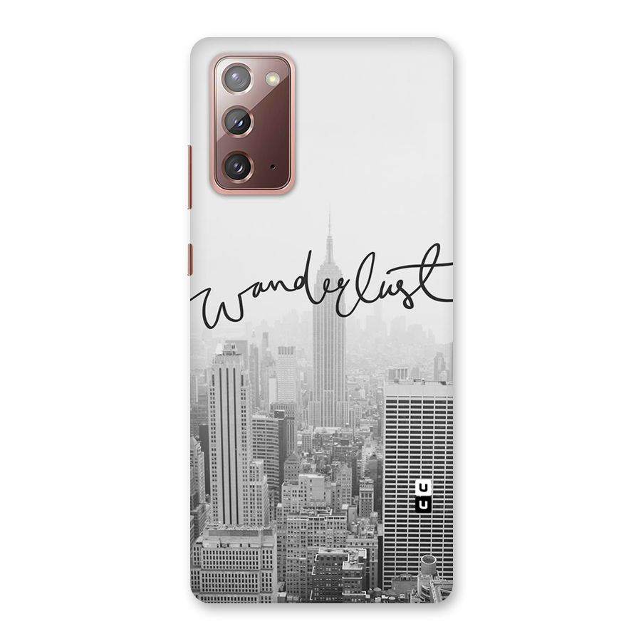 City Wanderlust Monochrome Back Case for Galaxy Note 20