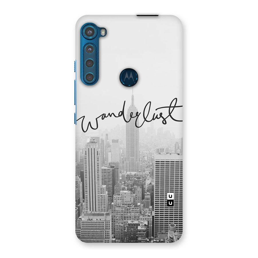 City Wanderlust Monochrome Back Case for Motorola One Fusion Plus