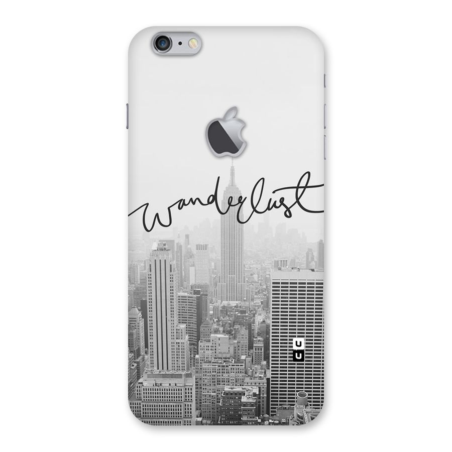 City Wanderlust Monochrome Back Case for iPhone 6 Plus 6S Plus Logo Cut