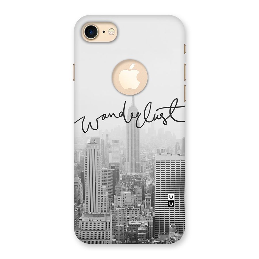 City Wanderlust Monochrome Back Case for iPhone 7 Logo Cut