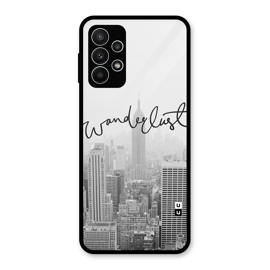 City Wanderlust Monochrome Glass Back Case for Galaxy A23
