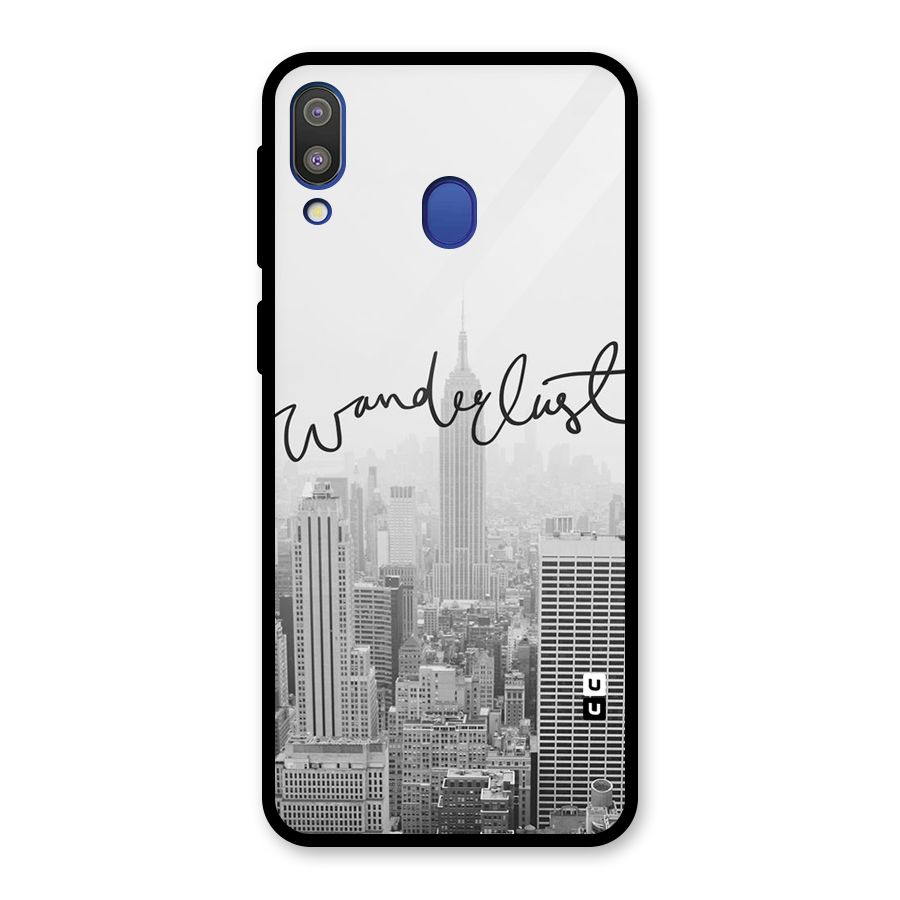 City Wanderlust Monochrome Glass Back Case for Galaxy M20