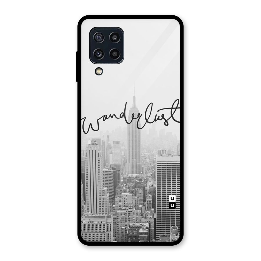 City Wanderlust Monochrome Glass Back Case for Galaxy M32