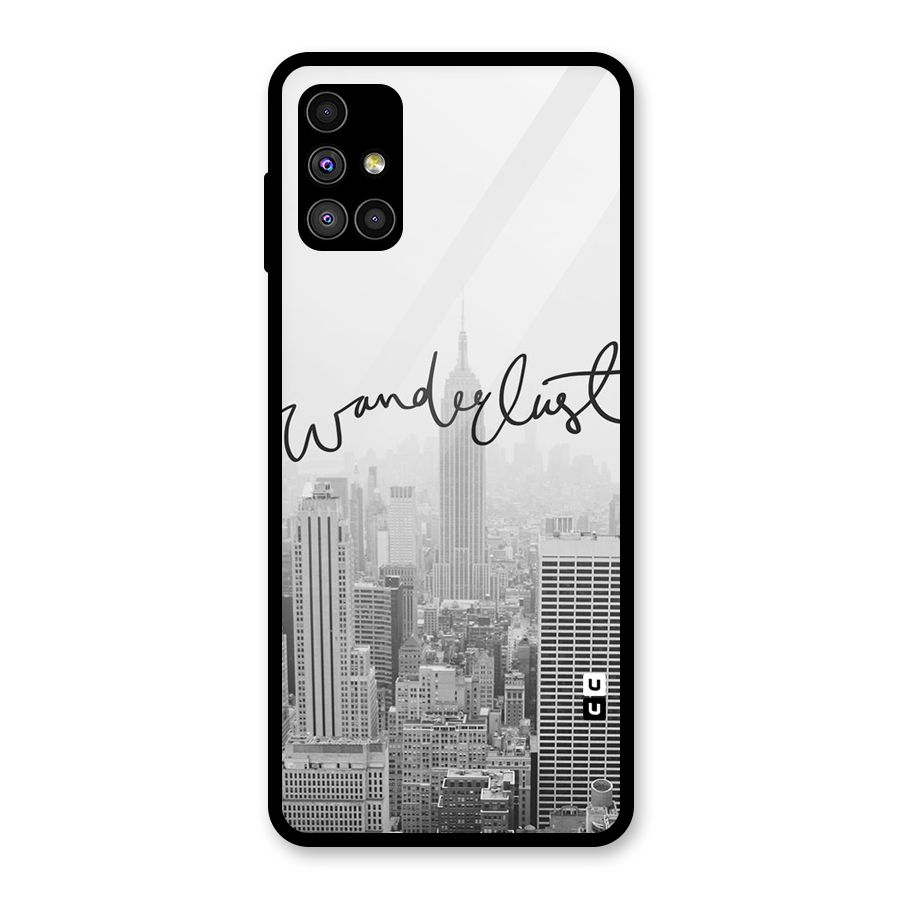 City Wanderlust Monochrome Glass Back Case for Galaxy M51