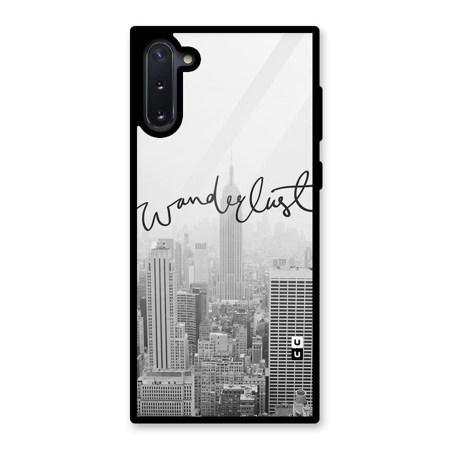 City Wanderlust Monochrome Glass Back Case for Galaxy Note 10