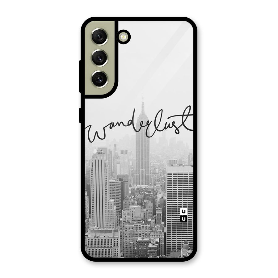 City Wanderlust Monochrome Glass Back Case for Galaxy S21 FE 5G