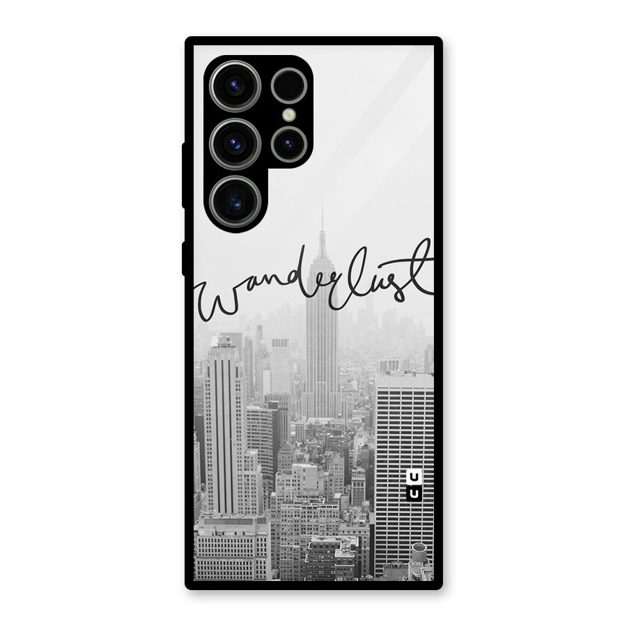 City Wanderlust Monochrome Glass Back Case for Galaxy S23 Ultra