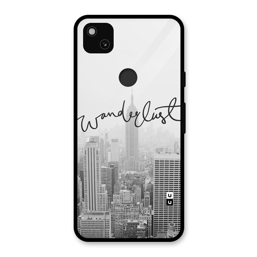 City Wanderlust Monochrome Glass Back Case for Google Pixel 4a