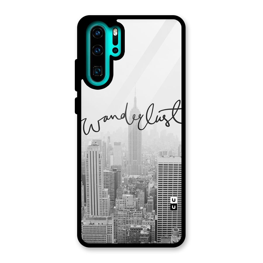 City Wanderlust Monochrome Glass Back Case for Huawei P30 Pro