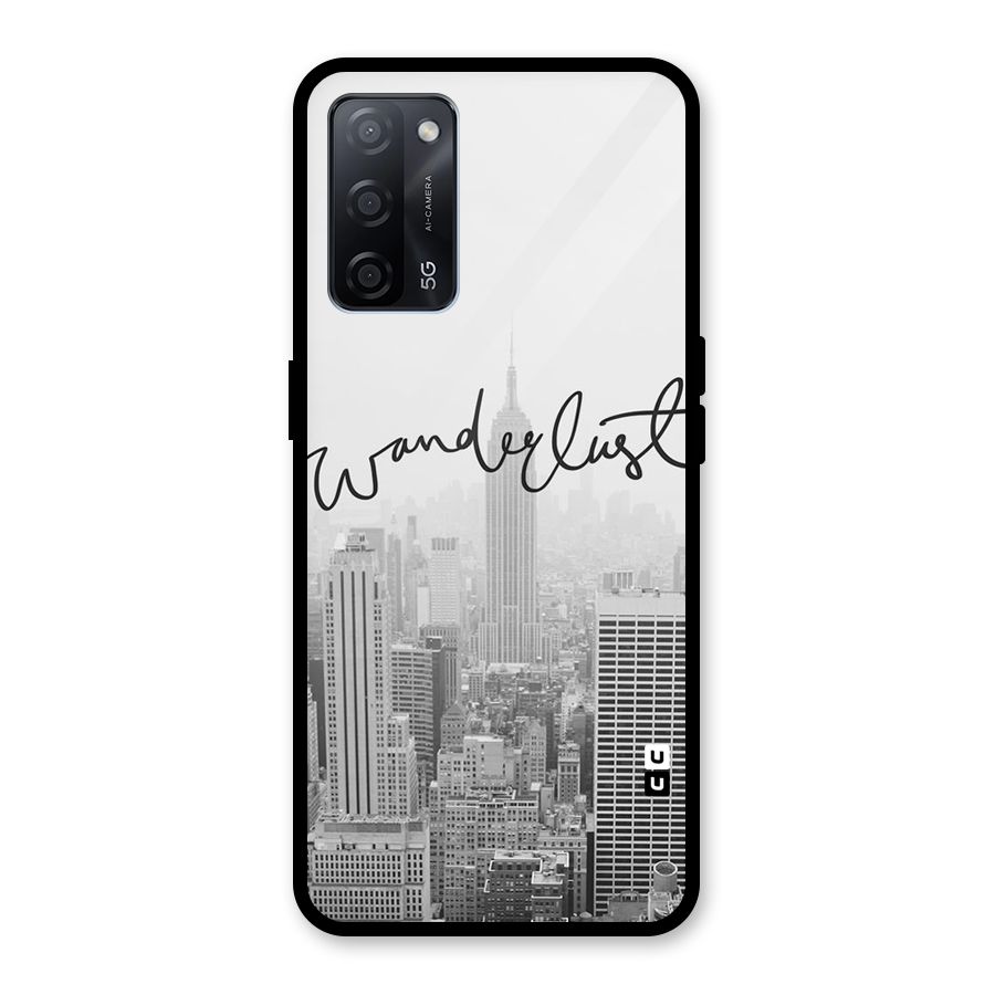 City Wanderlust Monochrome Glass Back Case for Oppo A53s 5G