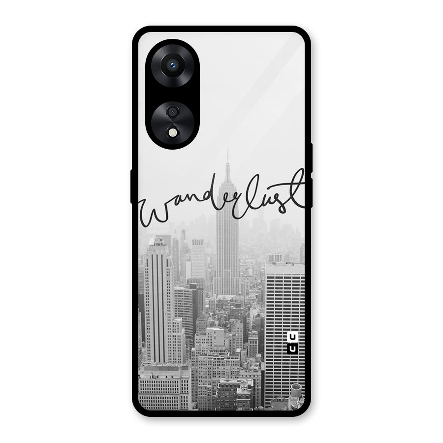 City Wanderlust Monochrome Glass Back Case for Oppo A78