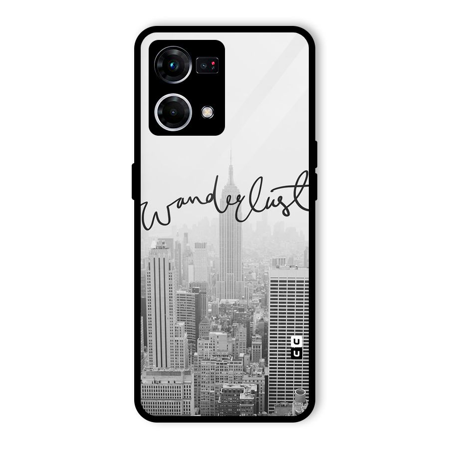 City Wanderlust Monochrome Glass Back Case for Oppo F21s Pro 4G