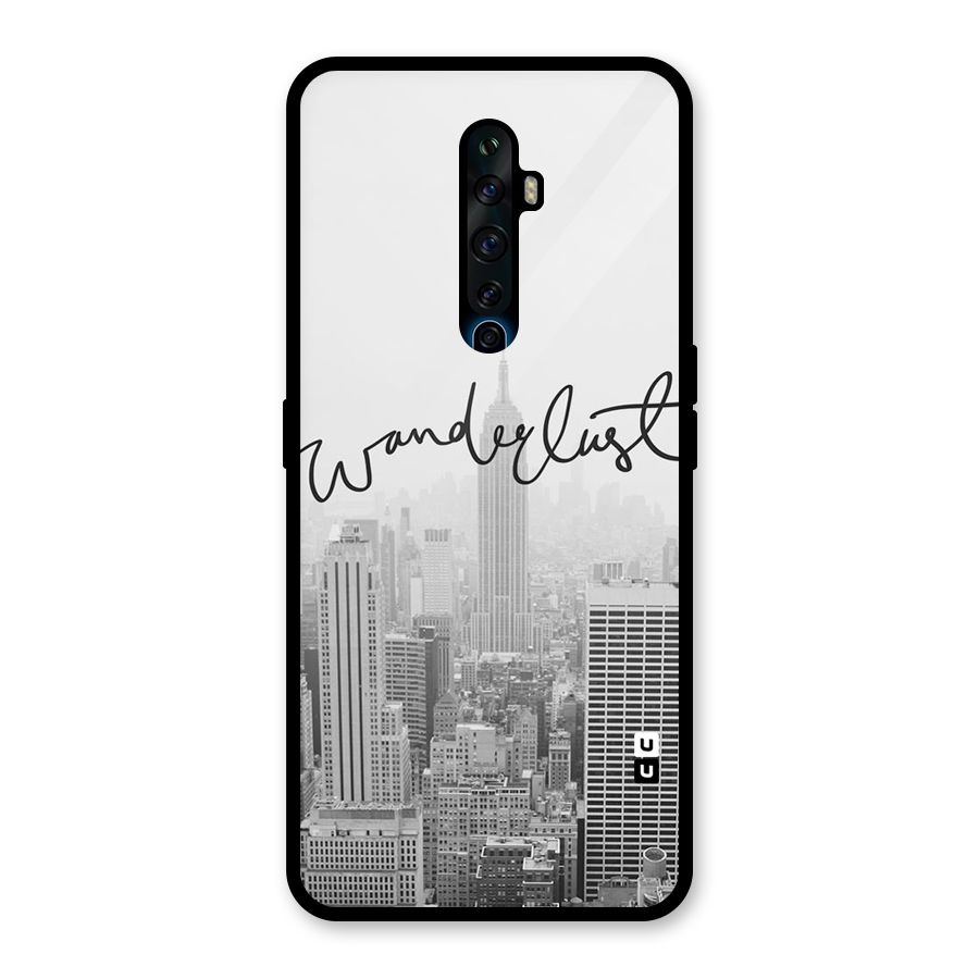 City Wanderlust Monochrome Glass Back Case for Oppo Reno2 F