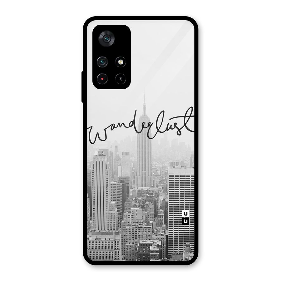 City Wanderlust Monochrome Glass Back Case for Poco M4 Pro 5G