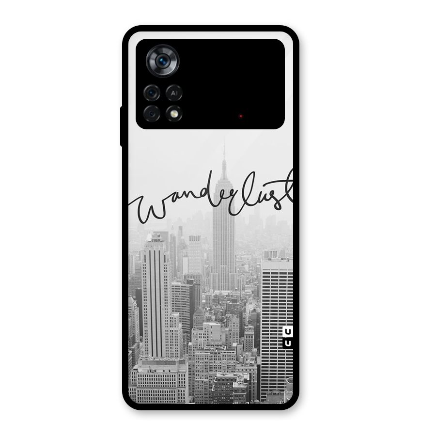 City Wanderlust Monochrome Glass Back Case for Poco X4 Pro 5G