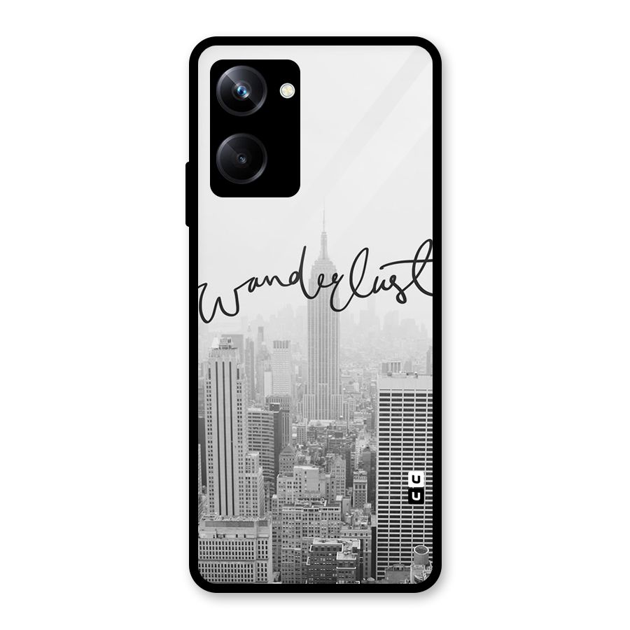 City Wanderlust Monochrome Glass Back Case for Realme 10 Pro