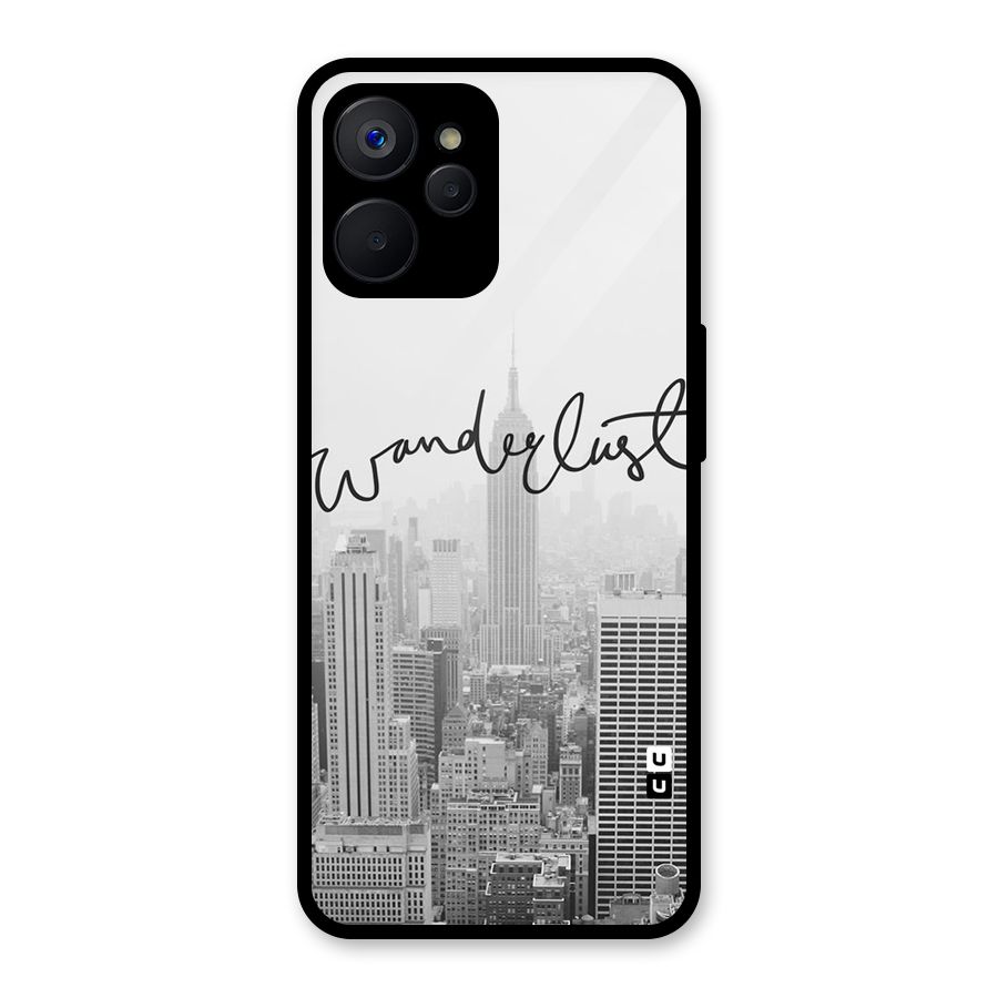 City Wanderlust Monochrome Glass Back Case for Realme 9i 5G