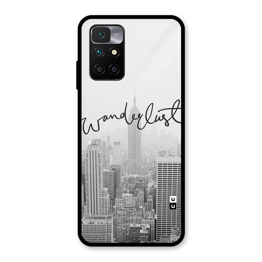 City Wanderlust Monochrome Glass Back Case for Redmi 10 Prime