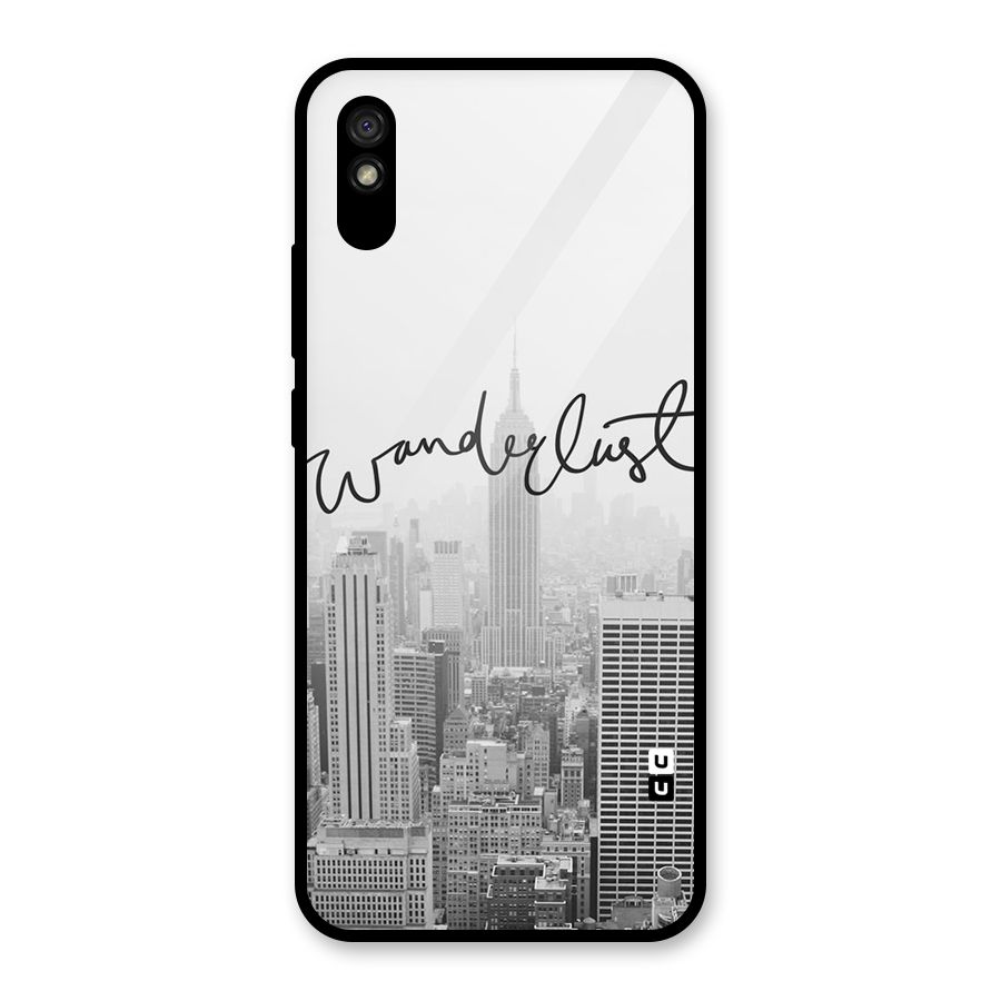 City Wanderlust Monochrome Glass Back Case for Redmi 9i