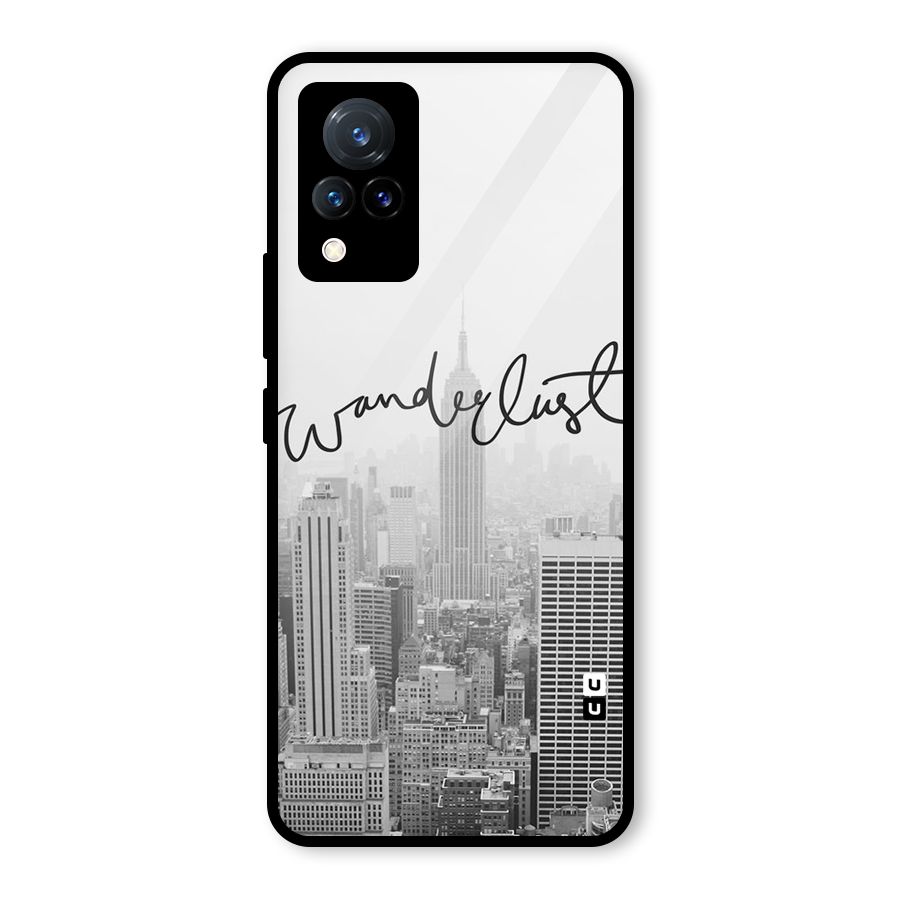 City Wanderlust Monochrome Glass Back Case for Vivo V21 5G