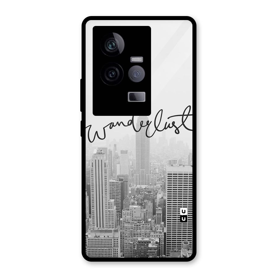City Wanderlust Monochrome Glass Back Case for Vivo iQOO 11 5G