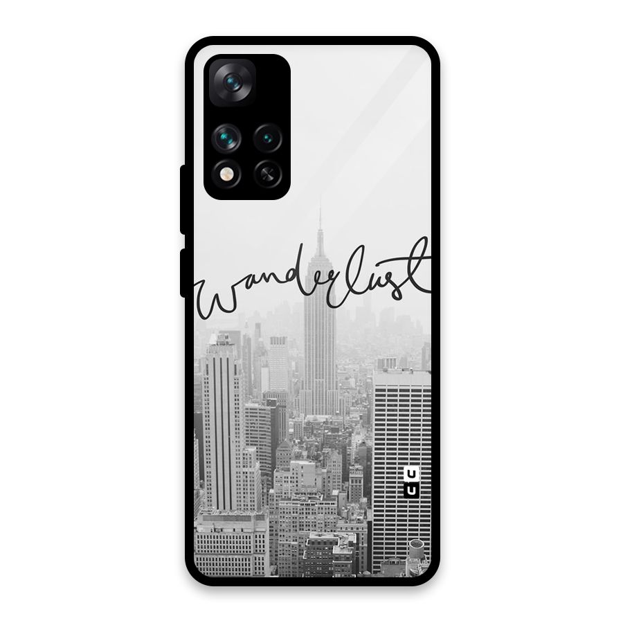 City Wanderlust Monochrome Glass Back Case for Xiaomi 11i HyperCharge 5G