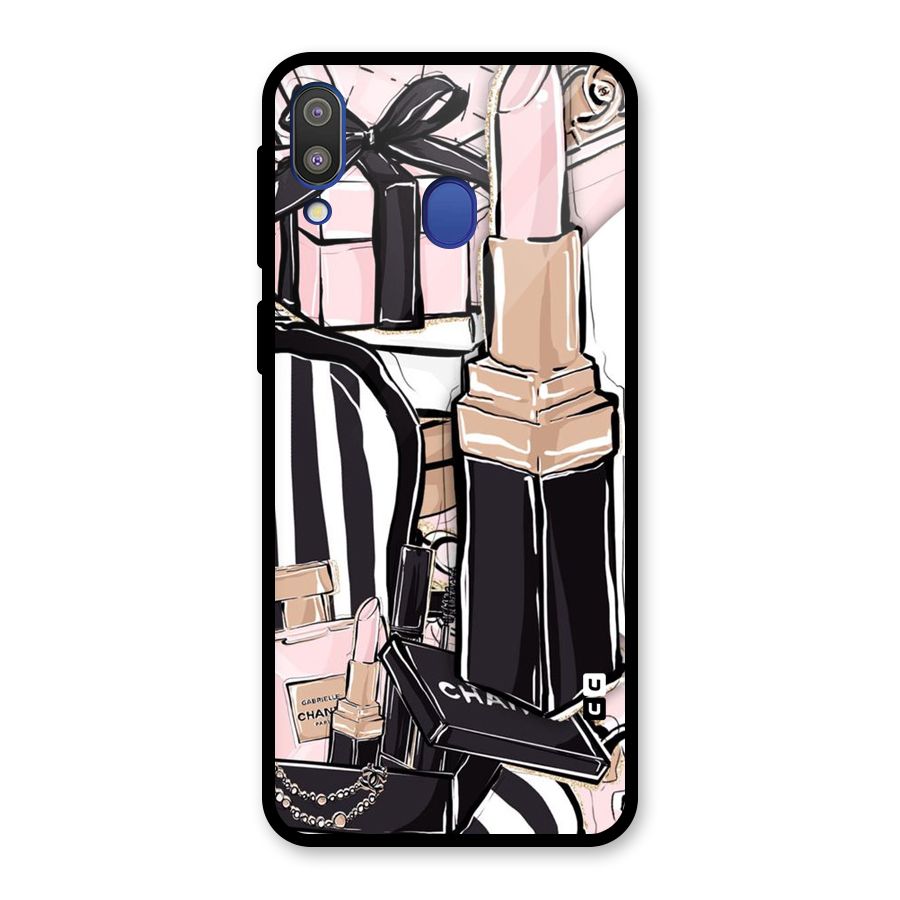 Class Girl Design Glass Back Case for Galaxy M20