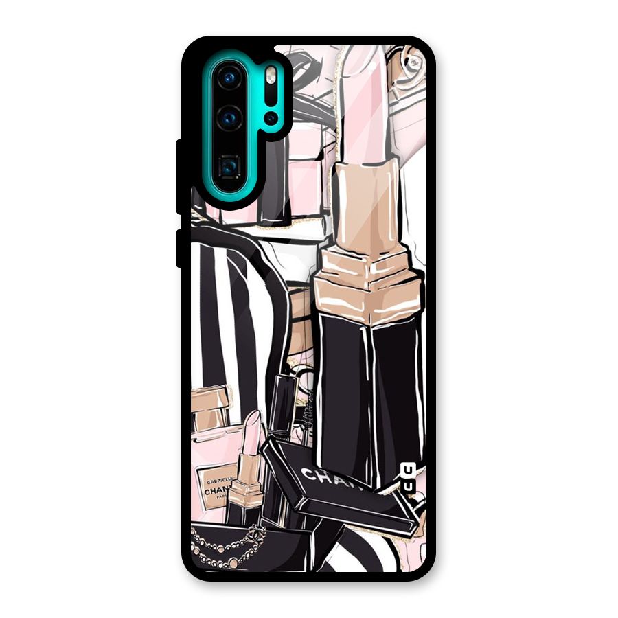 Class Girl Design Glass Back Case for Huawei P30 Pro