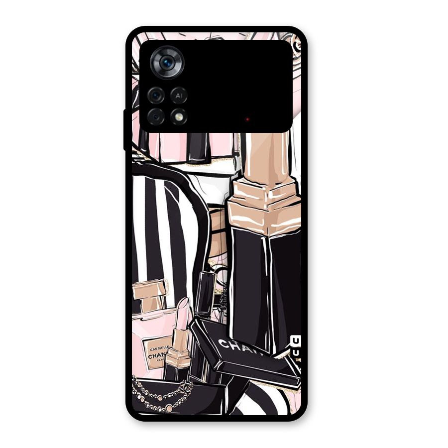 Class Girl Design Glass Back Case for Poco X4 Pro 5G