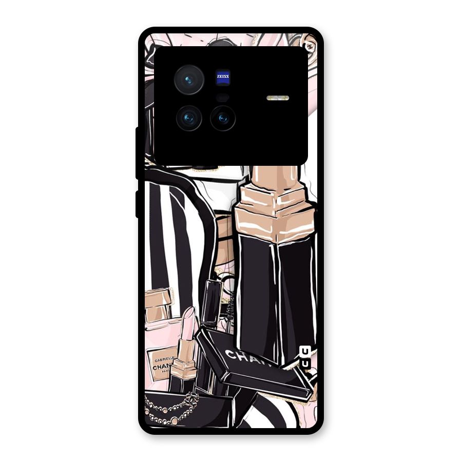 Class Girl Design Glass Back Case for Vivo X80